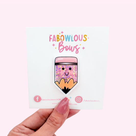 Pink Pencils // Confetti Clip