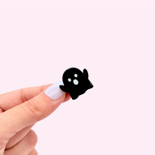 Boo Ghost // Mini Claw Clip