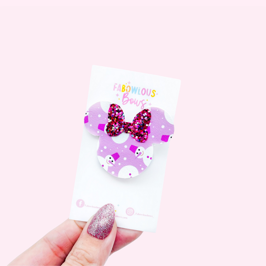 Pink Snowman // Silhouette Clip