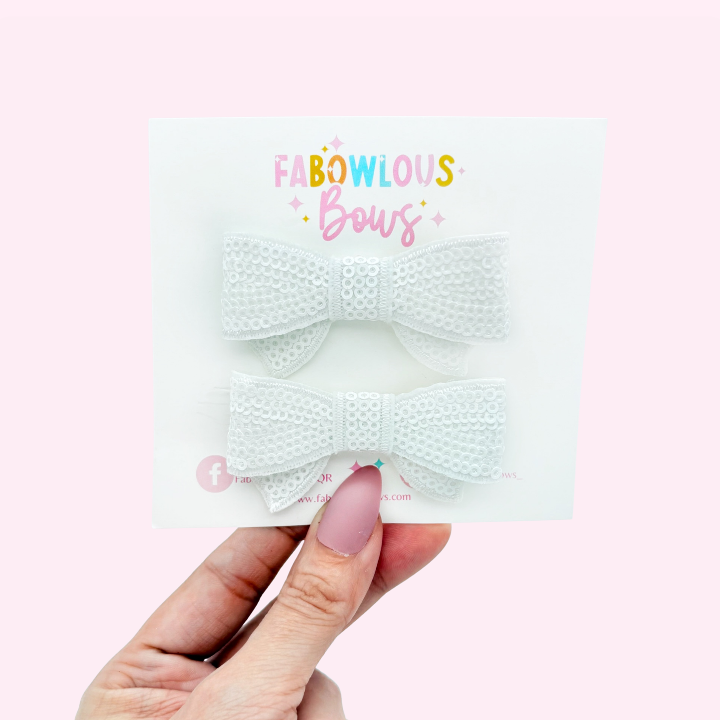 Sequin Pigtails - Pink or White