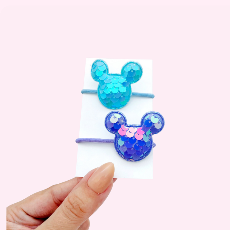 Sequin Mouse Hairband Set