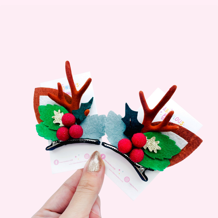 Reindeer Antlers // Pigtail Set