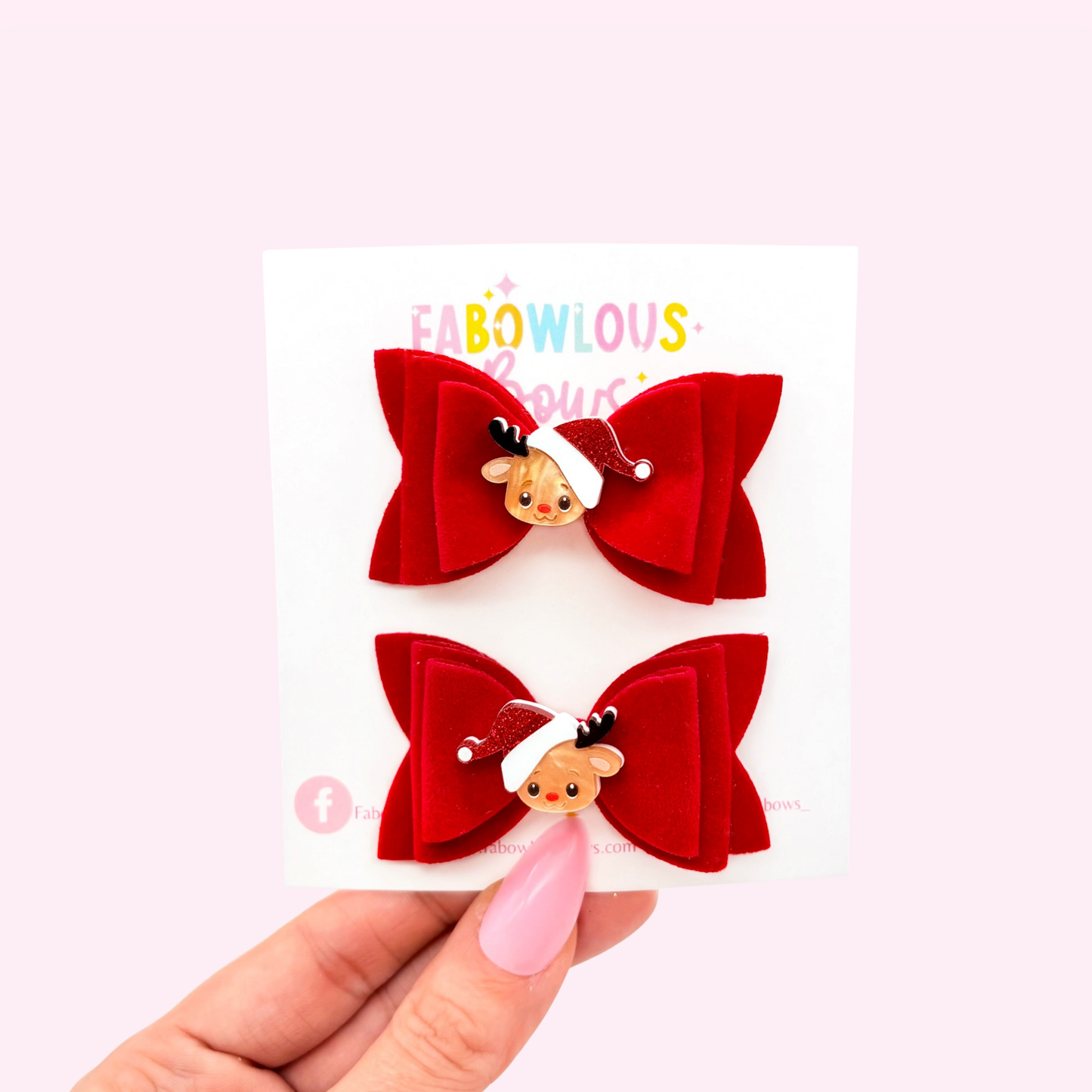 Red Velvet Reindeer // Bella Pigtails