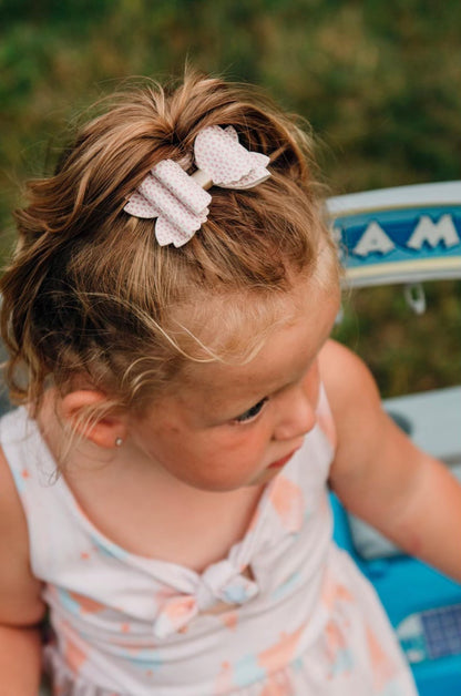 Red Elf Stripes // Bella Bow