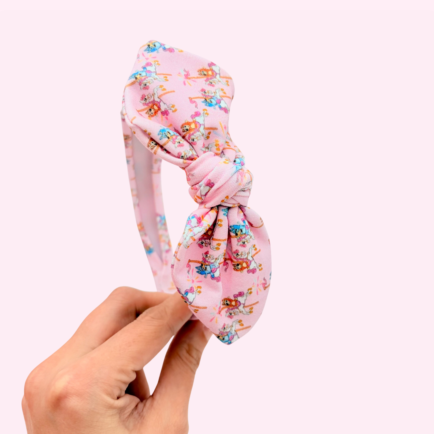 Carousel Puppies • Knotted Fabric Headband
