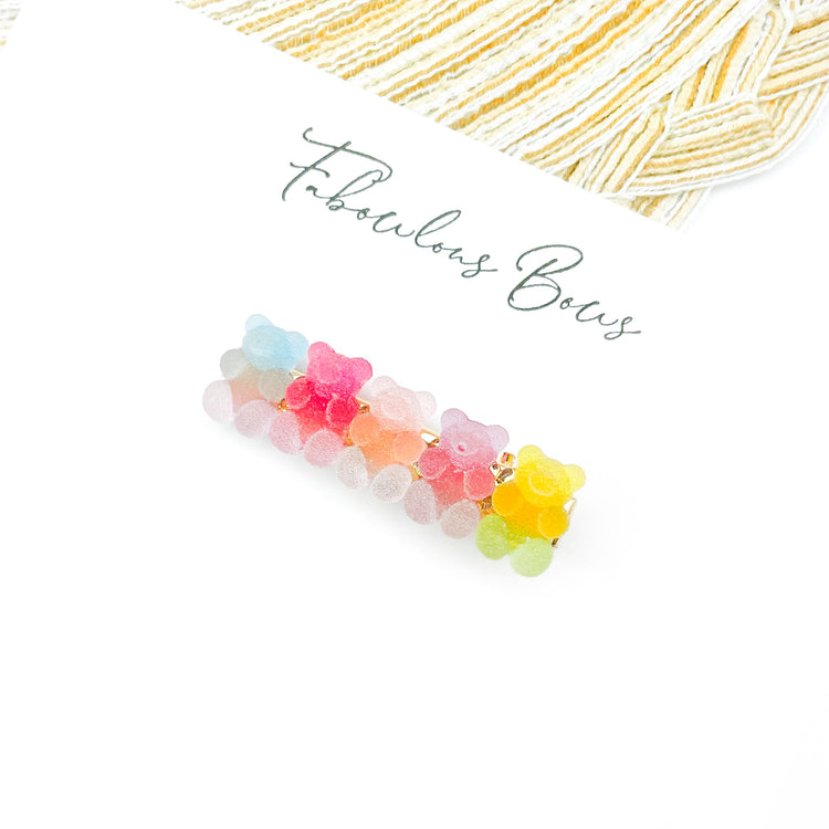 Frosted Gummy Bears // Large Bar Clip